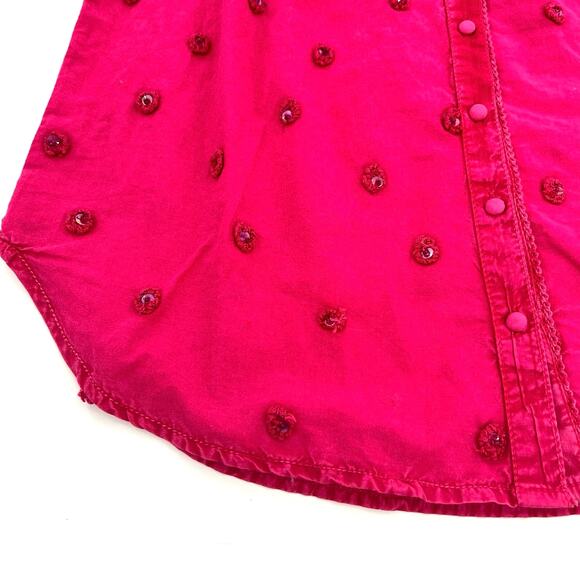 Anthropologie Pilcro and the Letterpress women’s sleeveless button front blouse - Picture 6 of 10